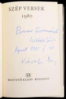 Szép versek 1980. Weöres Sándor és Károlyi Amy által dedikált! Bp., 1981, Magvető. Kiadói egészvászo...