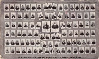 1907 Budapest, A Budai Dalárda működő tagjai a 40. évben, 1904/5-ben, tabló. photo (EB)