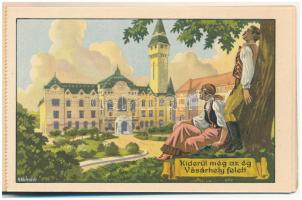 Erdély Örök Egyetlen Miénk! - 16 db régi erdélyi irredenta művészlap egy képeslapfüzetben Gebhardt é...