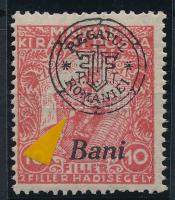 Nagyvárad 1919 Hadisegély (III.) 10f "hurkás kör" lemezhibával, Bodor vizsgálójellel