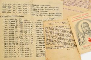 Tartalmas II. világháborúhoz fűződő fotó- és papírrégiség tétel: több mint 100 db fotó a háború idej...