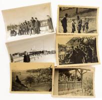 Tartalmas II. világháborúhoz fűződő fotó- és papírrégiség tétel: több mint 100 db fotó a háború idej...