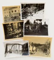 Tartalmas II. világháborúhoz fűződő fotó- és papírrégiség tétel: több mint 100 db fotó a háború idej...