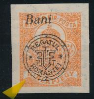 Nagyvárad 1919 Hírlapbélyeg "hurkás kör" lemezhibával, Bodor vizsgálójellel