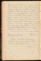 1944-1945 Salgótarján, a háborúba behívott katona feleségének naplója, férjének címzett, levélszerű ...