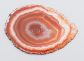 Csiszolt achát lap, 10x7 cm