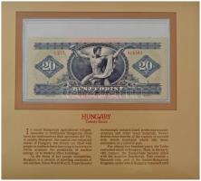 1975. 20Ft "C 277 016302" lefűzhető műanyag berakólapon, angol nyelvű információs lappal T...