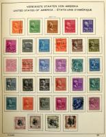 USA gyűjtemény nagyalakú Schaubek albumban