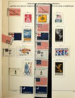 USA gyűjtemény nagyalakú Schaubek albumban