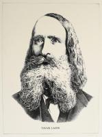 Olvashatatlan jelzéssel: Tavasi Lajos portréja. Rézkarc, papír, jelzett. 39,5×29 cm