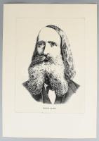 Olvashatatlan jelzéssel: Tavasi Lajos portréja. Rézkarc, papír, jelzett. 39,5×29 cm