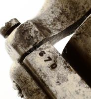 Lefaucheux-rendszerű, hatlövetű forgótáras revolver, cca. XIX. sz. közepe-második fele, jelzett: &qu...