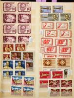 Tétel maradvány főleg az 1950-es évekből 21 lapos Schaubek csavaros berakó 25 oldalán, jobb kiadások...