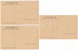 5 db RÉGI Garay Ákos művészlap, Kner Izidor könyvnyomdász kiadása / 5 pre-1945 art postcards signed ...