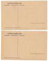 5 db RÉGI Garay Ákos művészlap, Kner Izidor könyvnyomdász kiadása / 5 pre-1945 art postcards signed ...