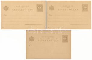 5 db RÉGI díjjegyes Ezredéves Országos Kiállítás művész képeslap, 2-2 egyforma / 5 pre-1900 Hungaria...