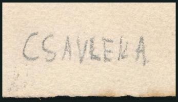 Csavlek András (1942-): Férfi portré (fiatalkori önarckép?). Lavírozott tus, papír. jelzett. 38x28,5...