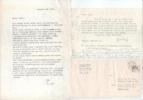 Vércse Miklós (1932-2021) helytörténész által írt levél