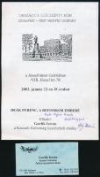 Gavlik István, Kossuth Szövetség elnöke névjegykártya + prospektus. Autográf soraival, aláírásával.