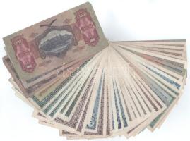 Vegyes 40db-os, többségében inflációs pengő bankjegy tétel T:F közte szép papír