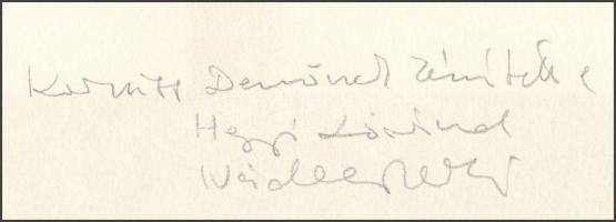 Korniss Dezső (1908-1984): Kék kereszt, 1981. Szitanyomat, papír, jelzés nélkül. Pesti Műhely kiadás...