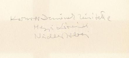 Korniss Dezső (1908-1984): Kereszt, 1981. Szitanyomat, papír, jelzés nélkül. Pesti Műhely kiadásában...