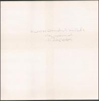 Korniss Dezső (1908-1984): Kereszt, 1981. Szitanyomat, papír, jelzés nélkül. Pesti Műhely kiadásában...