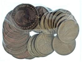 Német Szövetségi Köztársaság 1950-1988. 1M Cu-Ni (12xklf) + 2M Cu-Ni (12db, 11xklf) T:XF,VF Federal Republic of Germany 1950-1988. 1 Mark Cu-Ni (12xdiff) + 2 Mark Cu-Ni (12pcs, 11xdiff) C:XF,VF