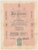 1848. 2Ft "Kossuth bankó", "HPh. 69068" T:F a függőleges hajtásnál az alsó él mentén szakadás Adamo G106