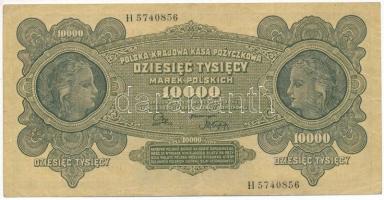 Lengyelország 1922. 10.000M "H 5740856" T:F Poland 1922. 10.000 Marek "H 5740856" C:F Krause 32.