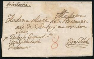 ~1820 Portós levél Apátmarótról Vizesrétre