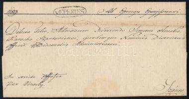 1834 Ex offo "v.EPERIES" - Szántó