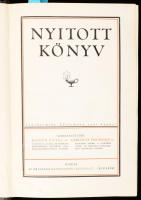 Nyitott könyv. Százharminc közlemény száz képpel. Szerk.: Bodor Antal, Gerlóczy Zsigmond. Bp., [1928], Országos Közegészségi Egyesület, (Kir. M. Egyetemi Nyomda), 320 p.+ 27 t. Fekete-fehér és színes képekkel illusztrálva, benne irredenta képekkel. Kiadói aranyozott félbőr-kötés, kopott borítóval.