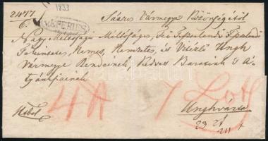 1833 Ex offo "v.EPERIES" - Unghvár