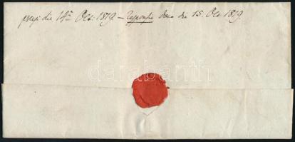 1819 Franco levél zöld "RAAB" - Pápa