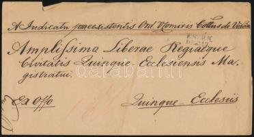 ~1845 Ex offo levél "ESZÉK" - Pécs