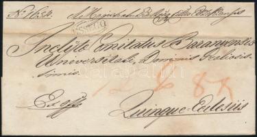 ~1840 Ex offo levél "ESSEGG" - Pécs