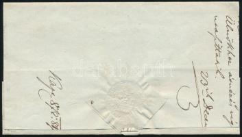 1847 Ex offo levél "BEREGSZÁZ" - Ungvár