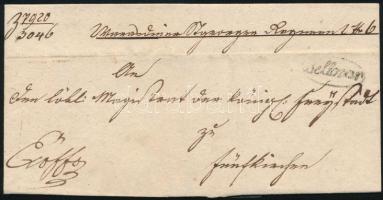 1836 Ex offo levél "Bellovar" - Pécs