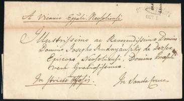 1848 Ex offo levél "BESZTERCZEBÁNYA (NEUSOHL)"