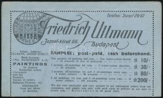 1922 Dekoratív díjkiegészített zárt levelezőlap Londonba