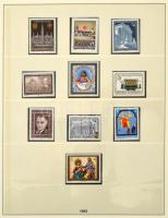 Ausztria szép gyűjtemény 1971-1985 postatiszta + 1986-1987 bélyegzett, Lindner falcmentes előnyomott...