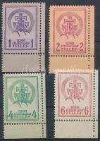 1938 Soproni tábori küldöncjárat I. kiadás ívsarki sorozat (**69.000) / Sopron courier post stamp I. issue complete corner set