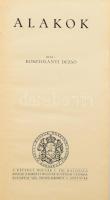 Kosztolányi Dezső: Alakok. Molnár C. Pál illusztrációival. Bp., [1929], Kir. M. Egyetemi Nyomda, 144+(2) p. Első kiadás. Kiadói aranyozott egészvászon-kötés, foltos, kissé kopott borítóval, laza fűzéssel.