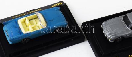 4 darab Shell 007 jatékautó, tartón, h: 9,5 cm