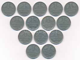 Német Szövetségi Köztársaság 1950-1970. 1M Cu-Ni (14xklf) T:AU Federal Republic of Germany 1950-1970. 1M Cu-Ni (14xklf) C:AU