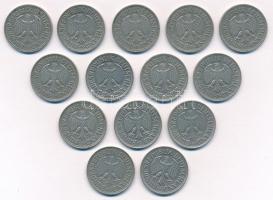 Német Szövetségi Köztársaság 1950-1970. 1M Cu-Ni (14xklf) T:AU
Federal Republic of Germany 1950-197...