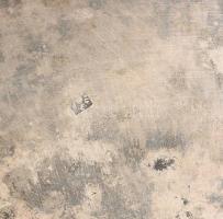 Régi ezüstözött sóborskínáló, fogpiszkatartó résszel, jelzett, kopással, m: 12 cm