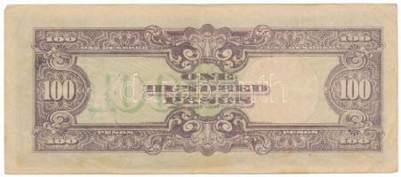 Fülöp-szigetek / Japán megszállás DN(1944) 100P "28 0964089" T:F, szép papír
Philippines ...
