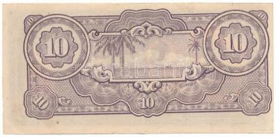 Holland Kelet-India / Indonézia / Japán megszállás DN(1942) 10G "SI", látványosan eltolódo...